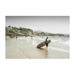 Côte des Basques Beach 8 " Old Man Surfing"